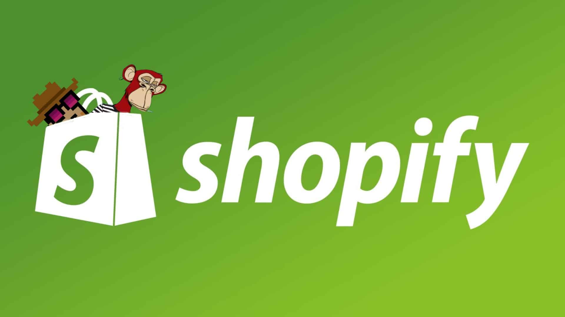 Logo shopify con NFT